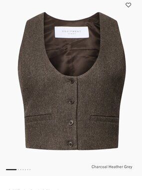 EQUIPMENT Cropped Wool Vest